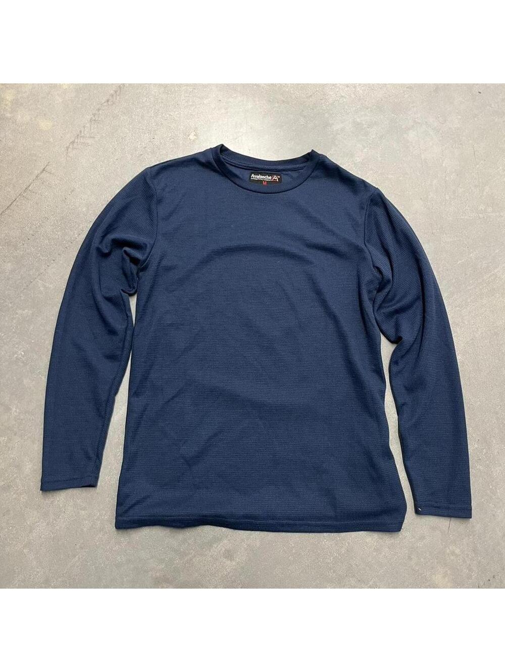 Y2K Avalanche Outdoor Supply Co Navy Thermal Long Sleeve Shirt Men’s Medium